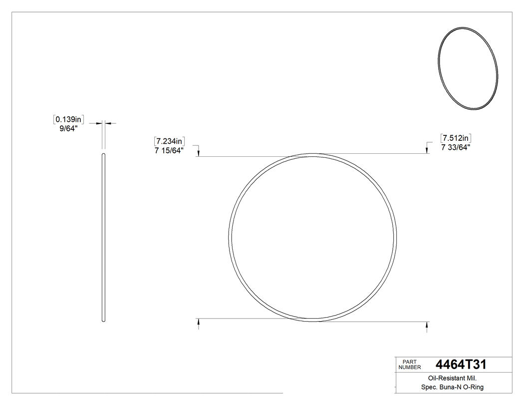 Technical drawing - 4464T31